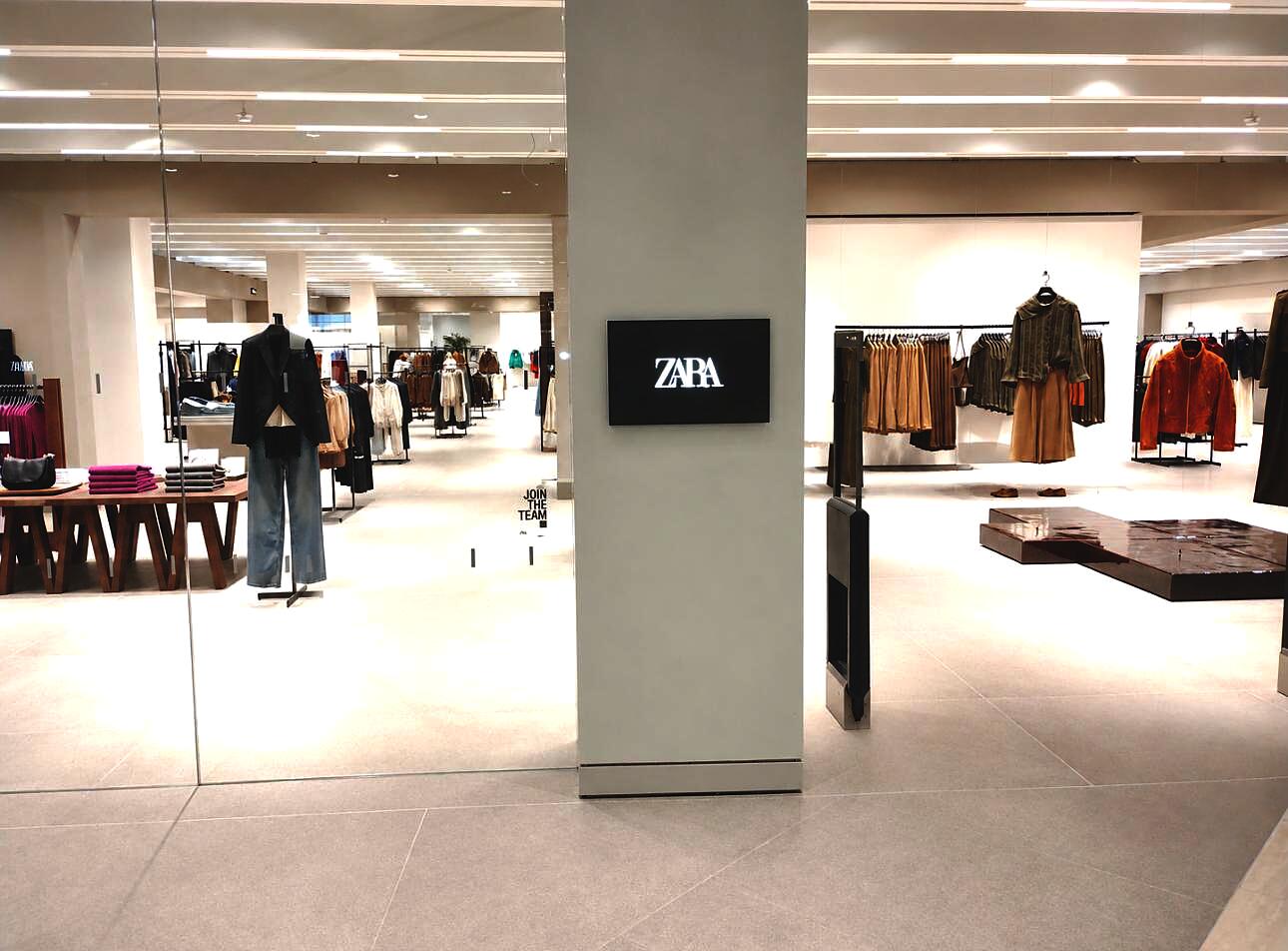 Realizzazione dell'impianto elettrico e tecnologico del negozio Zara